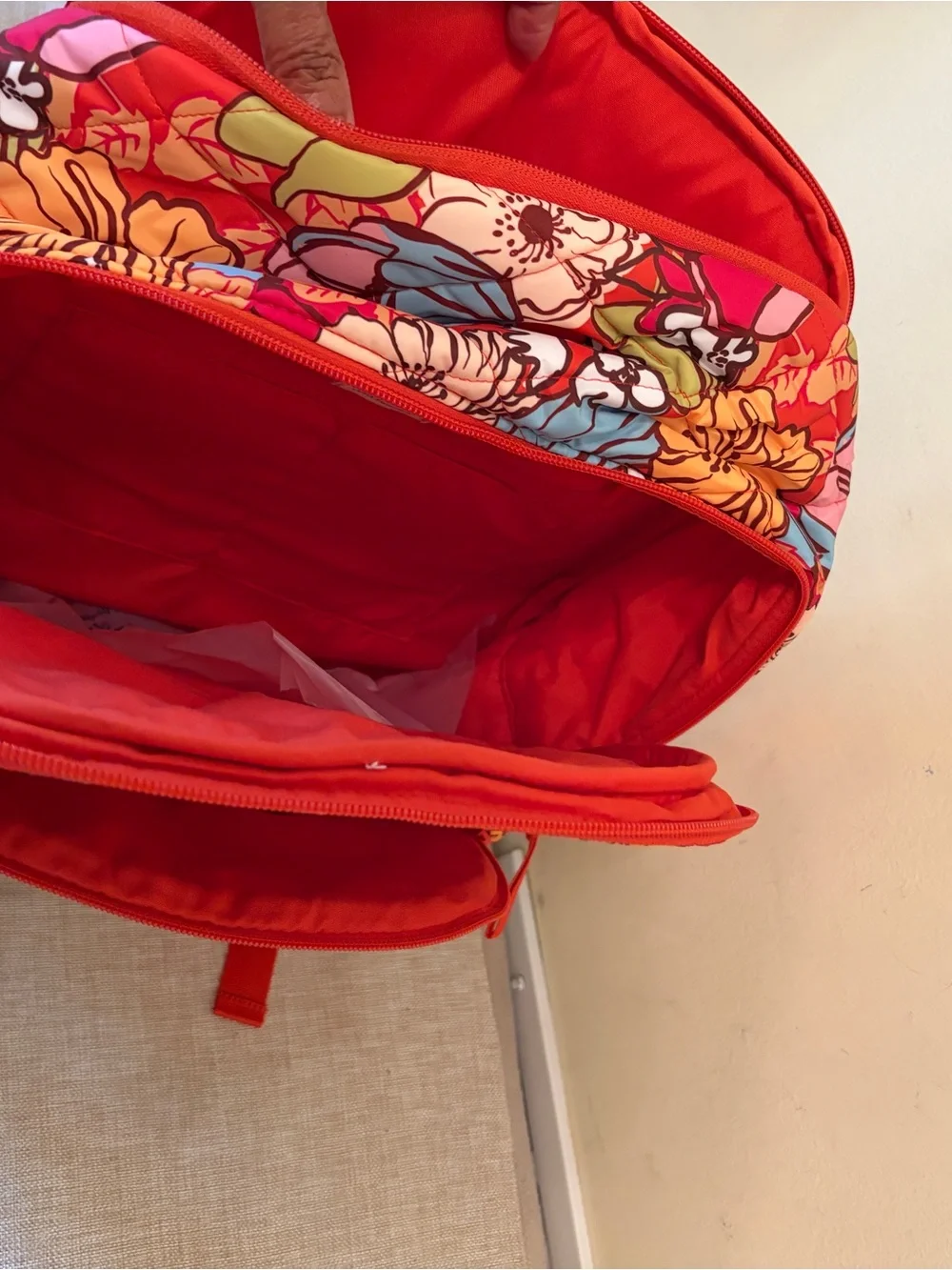 Vera Bradley Midday Garden Large Backpack in Ultralight.
